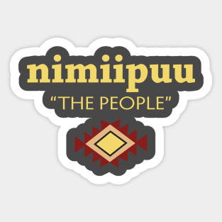 Nimiipuu (the people) (Nez Perce) Sticker